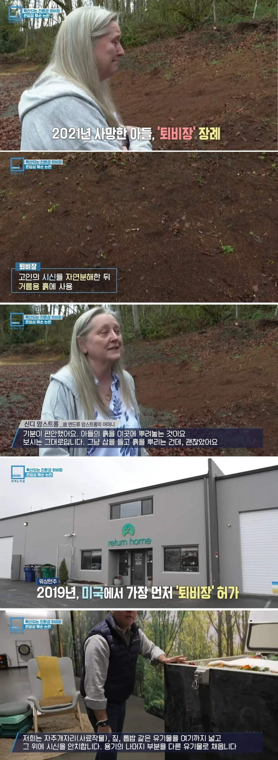미국에서 논쟁중인 장례방식